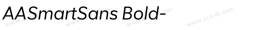 AASmartSans Bold字体转换